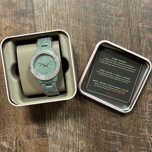 Stella Multifunction Green Castor Oil Watch NIB